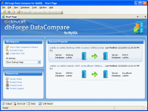 dbForge Data Compare for MySQL