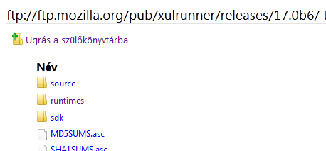 Runtimes of Mozilla XulRunner